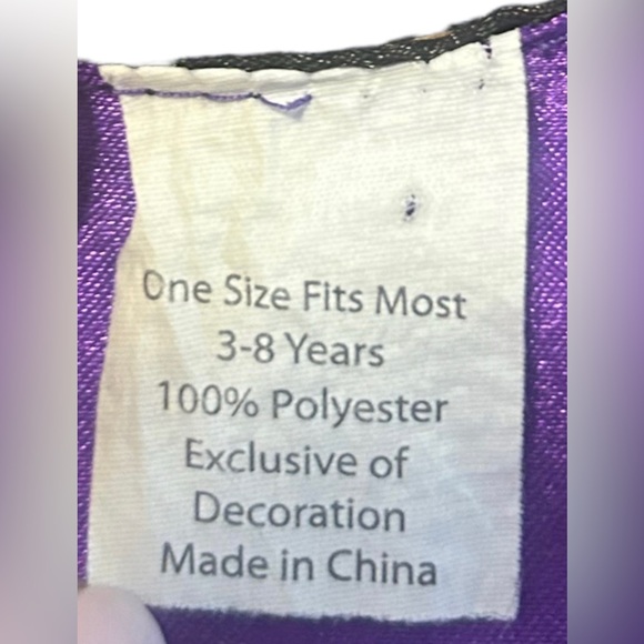 Simply by design pleasant grove reversible superhero cape bam pow purple black - Picture 5 of 6